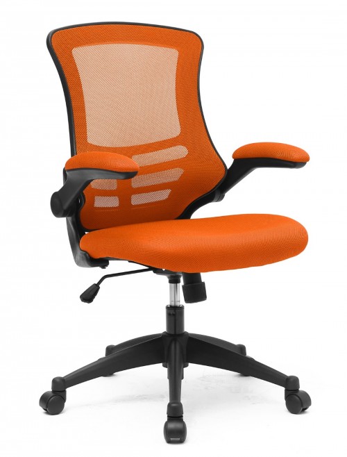 Mesh Office Chair Orange Luna Computer Chair BCM/L1302/OG by Eliza Tinsley