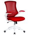 Luna Mesh Office Chair with Red Mesh