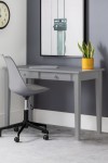 Home Office Desk Grey Carrington Study Desk CAR204 by Julian Bowen - enlarged view