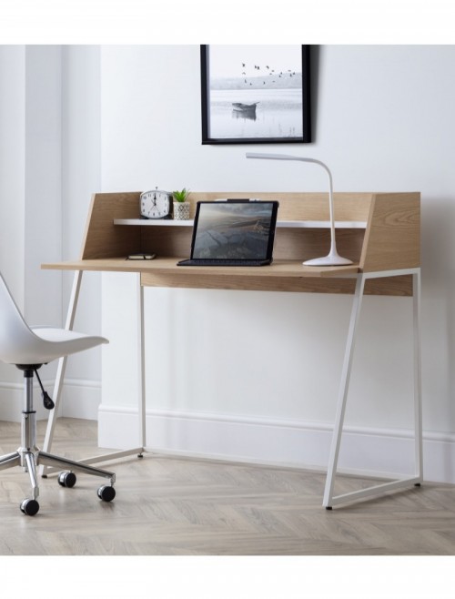Home Office Desk Oak Palmer Computer Desk PAL101 by Julian Bowen