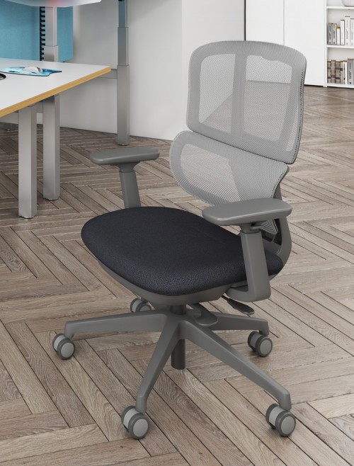 Mesh Office Chair Grey Shelby Operator Chair SHL300K2-G by Dams