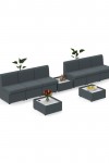 Social Spaces Seating Alto Modular Soft Seating Single Seater ALT50001-EG by Dams - enlarged view