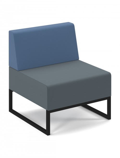 Social Spaces Seating Nera Modular Soft Seating Single Bench NERA-S-B-K-EG-RB by Dams