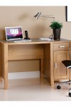 Home Office Desk Oak Effect Amazonia Workstation AMAWS by Dams - enlarged view