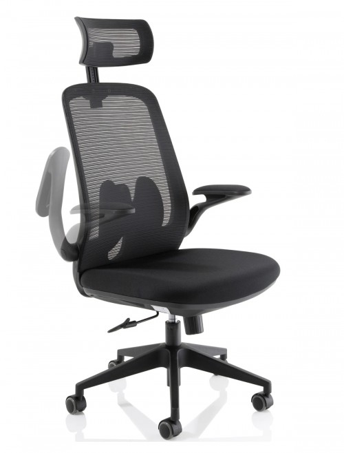 Mesh Office Chair Black Sigma Executive Chair OP000320 by Dynamic