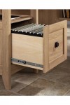 Home Office Desks Dover Oak Home Study L-Shaped Desk 5412320 by Teknik - enlarged view