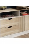 Home Office Desks Bridge Sonoma Oak L-Shaped Desk 7700006 by Teknik - enlarged view