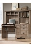 Home Office Desks Louvre Salt Oak Desk with Hutch 5415109 by Teknik - enlarged view
