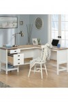 Home Office Desks Shaker Style L-Shaped Desk Soft White 5428225 by Teknik - enlarged view