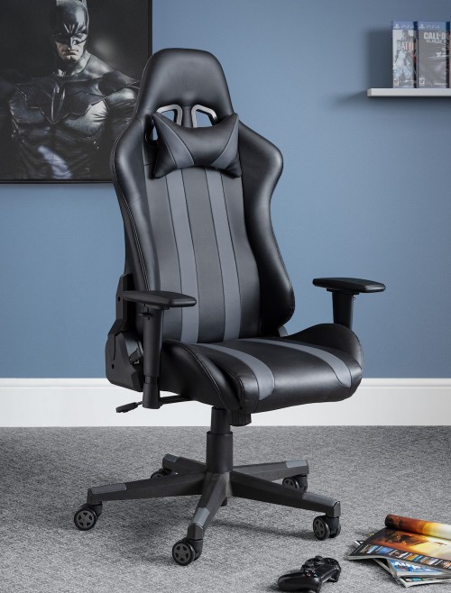 Gaming Chair Meteor Black Home Office Chair MET101 by Julian Bowen