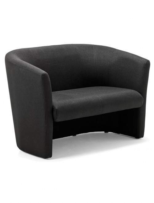 Reception Chair Neo Fabric Reception Twin Tub Chair Black BR000106 by Dynamic