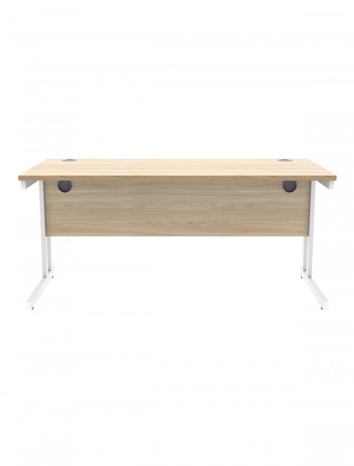 Office Desks TC Core Straight Desk Canadian Oak 1600x800mm CORE1680DUOK - enlarged view