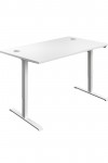 Standing Desk White Height Adjustable Desk 1200mm Wide ECSM1280CPWH by TC Office - enlarged view