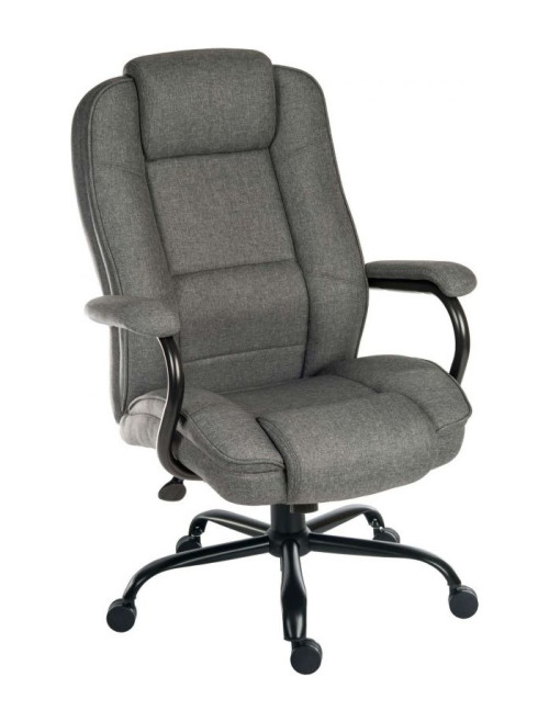Office Chair Goliath Duo Heavy Duty 24 Hour Chair Grey Fabric 6989 by Teknik