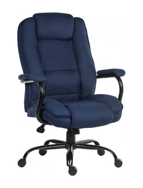 Office Chair Goliath Duo Heavy Duty 24 Hour Chair Ink Blue Fabric 6991 by Teknik