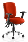 Office Chairs Black Chiro Medium Back Fabric Operator Chair OP000010 by Dynamic - enlarged view