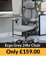 Ergo 24 Hour Mesh Office Chair Grey
