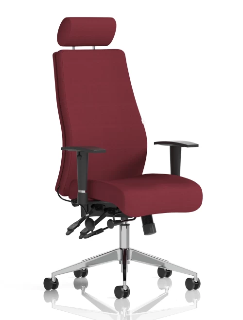 Office Chair Onyx Ginseng Chilli 24 Hour Ergonomic Chair KCUP0438 by Dynamic