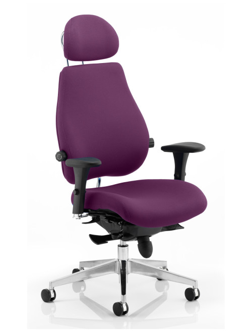 Office Chair Chiro Plus Ultimate Tansy Purple 24 Hour Ergonomic Chair KCUP0176 by Dynamic