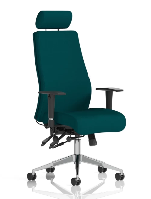 Office Chair Onyx Maringa Teal 24 Hour Ergonomic Chair KCUP0439 by Dynamic