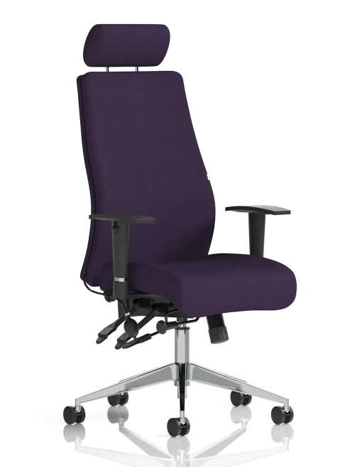 Office Chair Onyx Tansy Purple 24 Hour Ergonomic Chair KCUP0440 by Dynamic