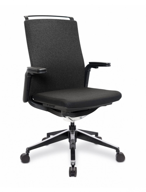 Office Chair Black Libra High Back Managers Chair BCF/K500/BK-BK by Nautilus