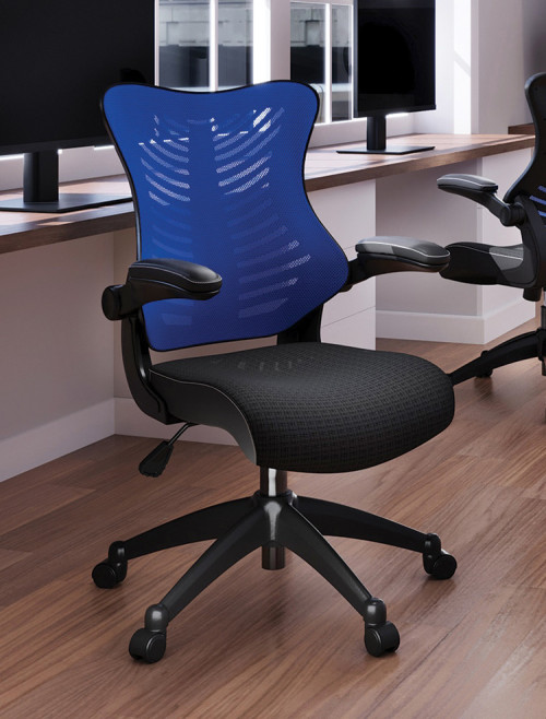 Mesh Office Chair Blue Mercury 2 Executive Computer Chair BCM/L1304/BL by Eliza Tinsley - enlarged view