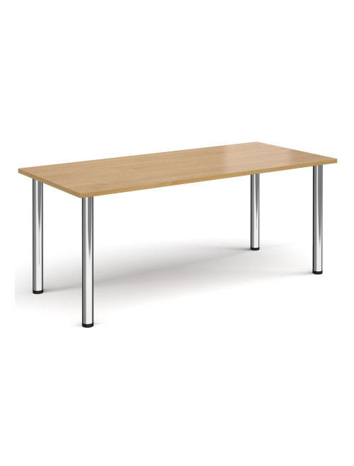 Rectangular Meeting Table Oak 1800mm Wide Table DRL1800-C-O by Dams
