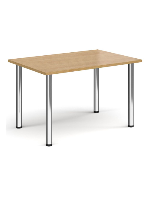 Rectangular Meeting Table Oak 1200mm Wide Table DRL1200-C-O by Dams - enlarged view