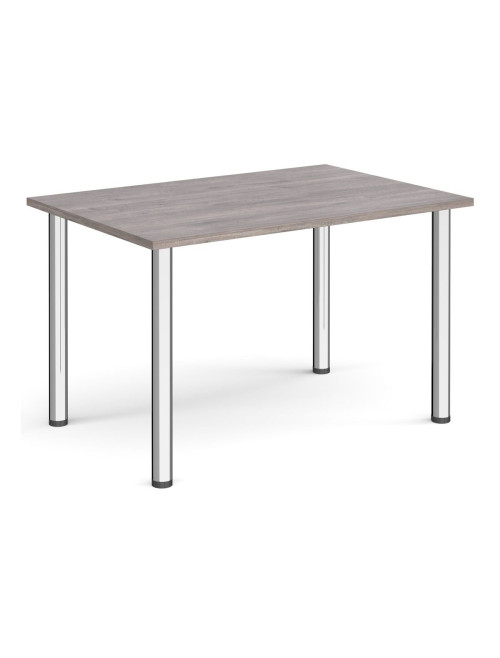 Rectangular Meeting Table Grey Oak 1200mm Wide Table DRL1200-C-GO by Dams - enlarged view