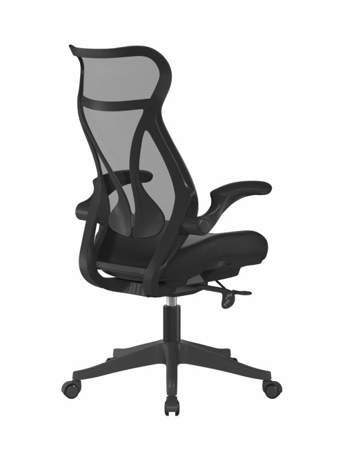 Mesh Office Chair Black Aether High Back Mesh Chair by Nautilus - enlarged view