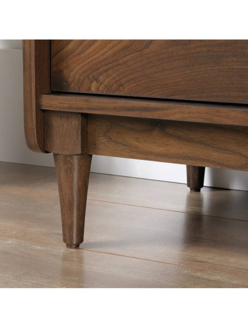 Narrow Bookcase Hampstead Park Walnut Storage Cabinet by Teknik - enlarged view