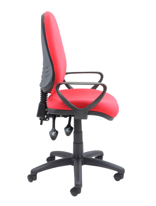 Fabric Office Chair Red Vantage 101 Operator Chair V101-00-R by Dams - enlarged view