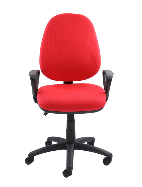 Fabric Office Chair Red Vantage 101 Operator Chair V101-00-R by Dams - enlarged view