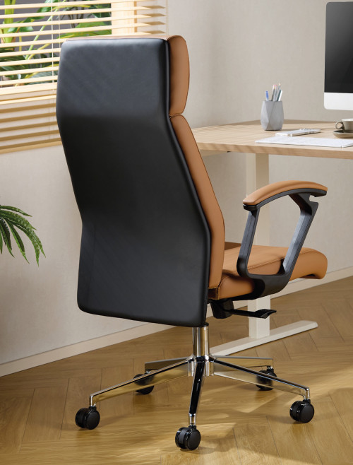 Office Chair Tan London Faux Leather Executive Chair CH-LON-TAN - enlarged view