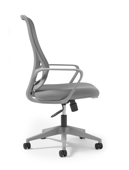 Mesh Office Chair Grey Eva Task Operator Chair EVA300T1-G by Dams - enlarged view