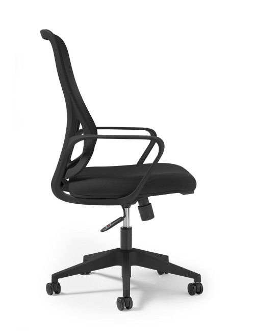 Mesh Office Chair Black Eva Task Operator Chair EVA300T1-K by Dams - enlarged view