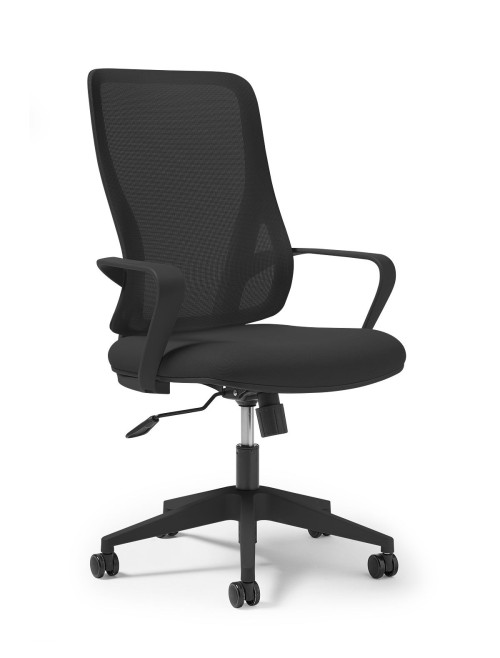 Mesh Office Chair Black Eva Task Operator Chair EVA300T1-K by Dams
