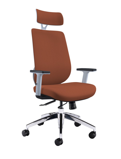 Office Chairs Maldini High Back Orange Executive Office Chair CH0782ORWH