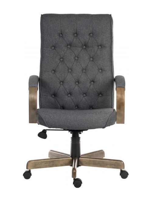 Office Chairs Warwick Grey Fabric Executive Chair 6993 - enlarged view