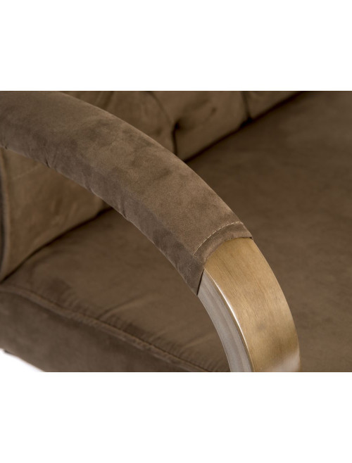 Office Chairs Warwick Brown Suede Effect Executive Chair 7400 - enlarged view