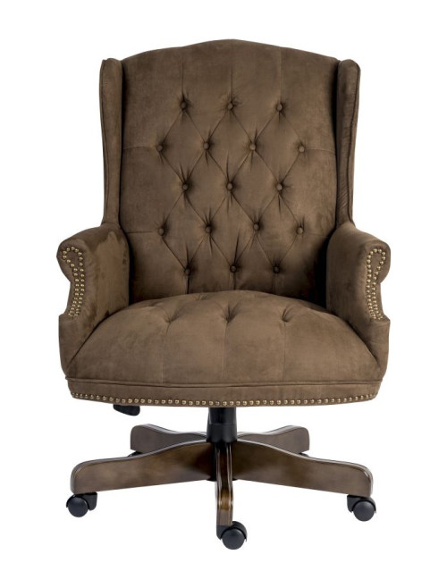 Chairman Super Large Executive Chair Brown Suede Effect 7500 - enlarged view