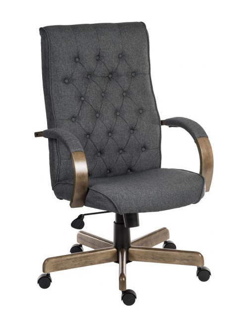 Office Chairs Warwick Grey Fabric Executive Chair 6993