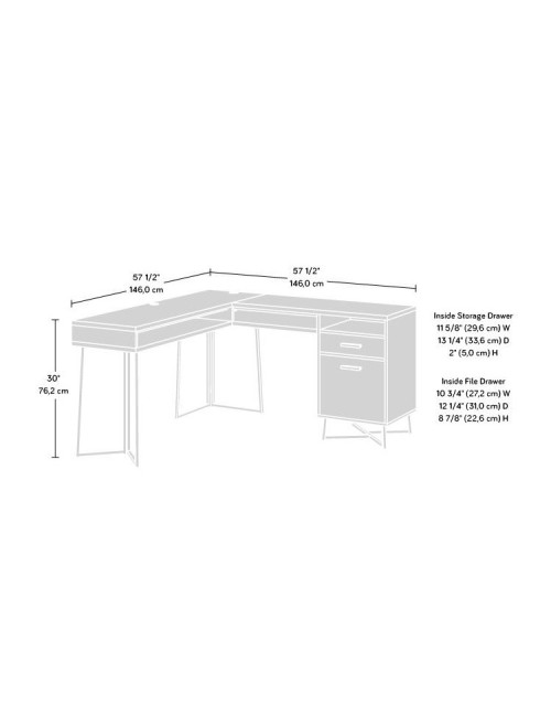 Home Office Desks Canyon Lane Corner Desk 5431209 by Teknik - enlarged view