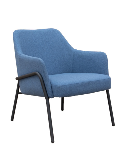 Reception Armchair Corby Light Blue Reception Lounge Chair COR01-LB - enlarged view