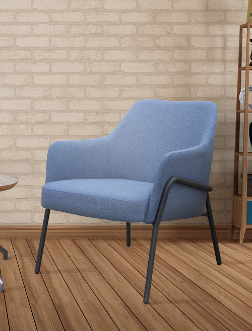 Reception Armchair Corby Light Blue Reception Lounge Chair COR01-LB
