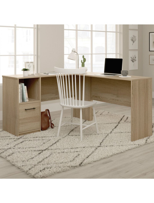 Home Office Desks Essentials Summer Oak Corner Desk 5425092
