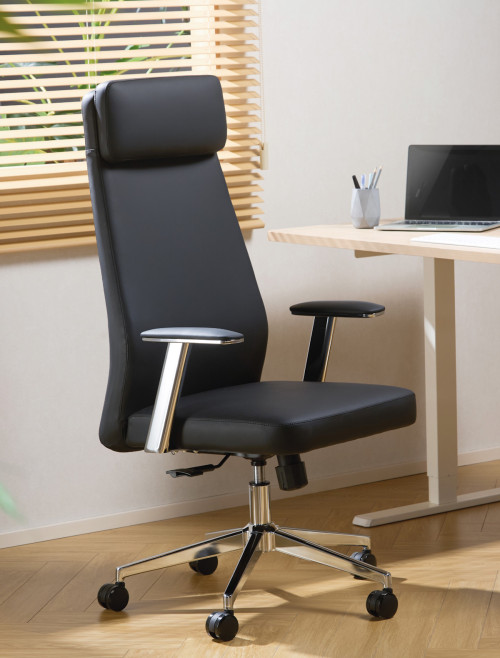 Office Chair Black York Faux Leather Executive Chair CH-YOR-BLK