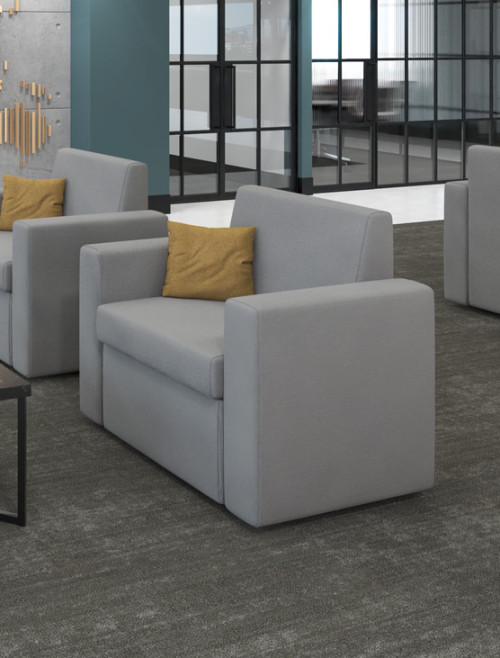 Reception Armchair Melody Grey Reception Chair MEL50001-SG