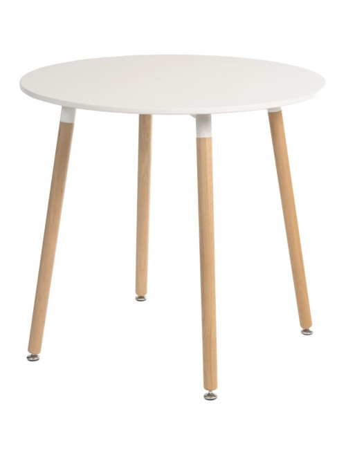 Dining Tables Skandi White Round Cafe Table 8300